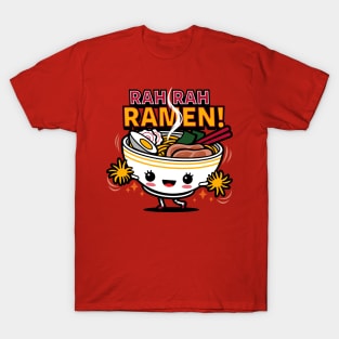 Funny Kawaii Cute Cheerleader Japanese Ramen Cartoon Gift For Ramen Lovers T-Shirt